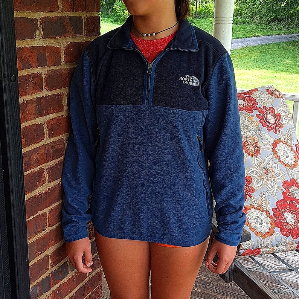 Mens - The North Face - fleece, guarter zip jacket